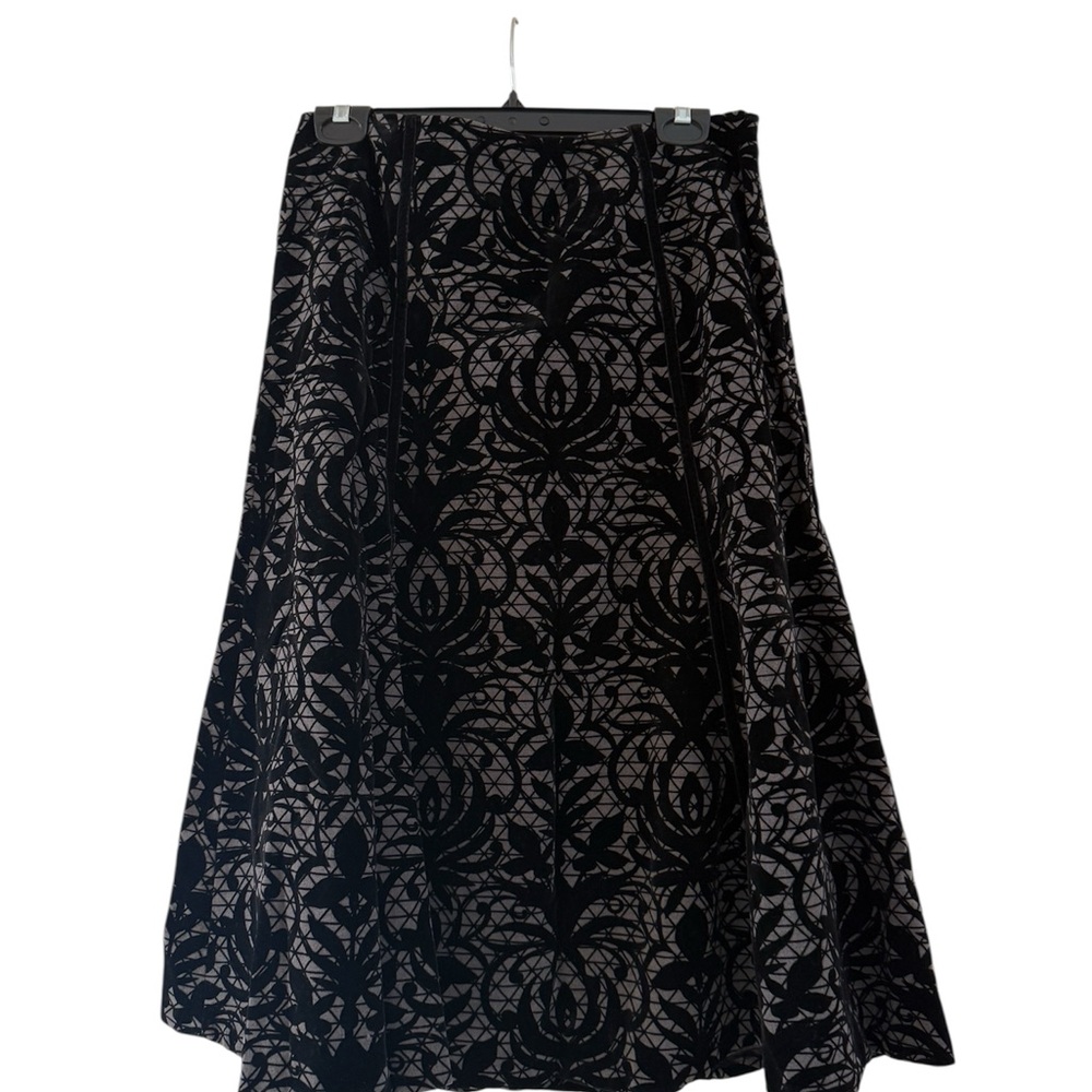 East 5th Black and Gray Embellished Midi Skirt